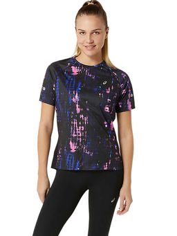 ASICS - Black Printed Polyester Regular T-Shirt
