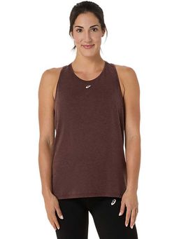 ASICS - Brown Solid Polyester Regular Tank Top