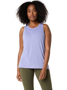 ASICS - Blue Solid Polyester Regular Tank Top