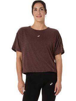 ASICS - Brown Solid Polyester Relaxed T-Shirt