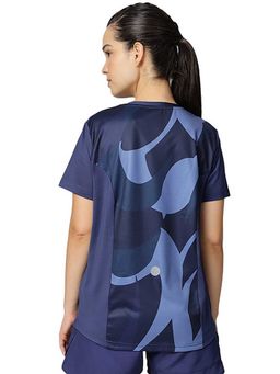 ASICS - Blue Printed Polyester Regular T-Shirt