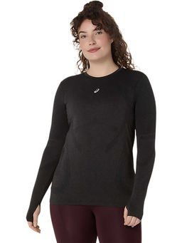 ASICS - Black Solid Polyamide Slim T-Shirt