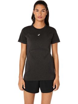 ASICS - Black Solid Polyamide Slim T-Shirt