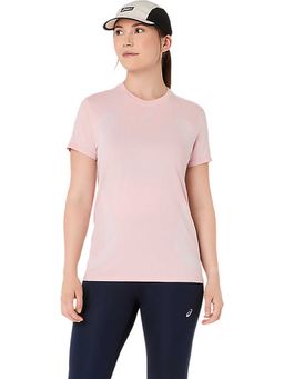 ASICS - Pink Solid Polyamide Slim T-Shirt