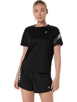 ASICS - Black Solid Polyester Regular T-Shirt