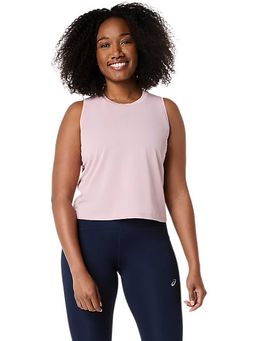 ASICS - Pink Solid Polyester Regular Tank Top