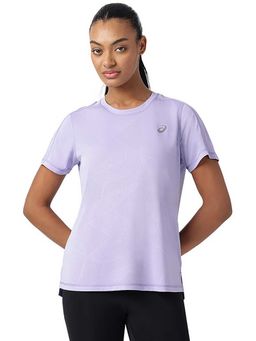 ASICS - Purple Solid Polyester Regular T-Shirt