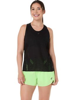 ASICS - Black Solid Polyester Regular Tank Top