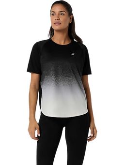 ASICS - Black Ombre Polyester Regular T-Shirt