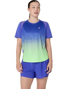 ASICS - Blue Ombre Polyester Regular T-Shirt
