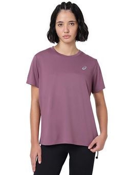 ASICS - Purple Solid Polyester Regular T-Shirt