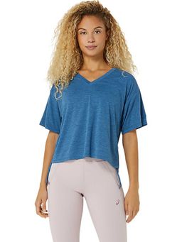 ASICS - Navy Blue Solid Polyester Regular Top