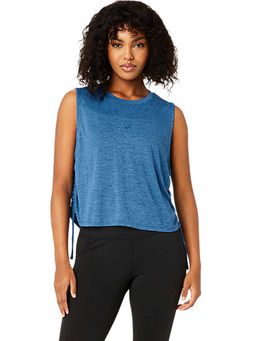 ASICS - Navy Blue Solid Polyester Regular Tank Top