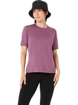 ASICS - Purple Solid Polyester Slim T-Shirt
