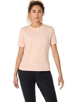 ASICS - Pink Solid Polyester Slim T-Shirt