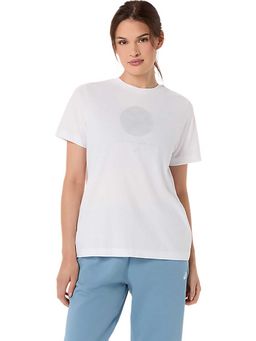 ASICS - White Printed Cotton Regular T-Shirt