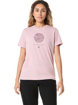 ASICS - Pink Printed Cotton Regular T-Shirt