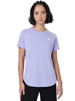ASICS - Blue Solid Polyester Regular T-Shirt