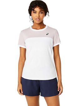 ASICS - White Colorblock Polyester Slim T-Shirt