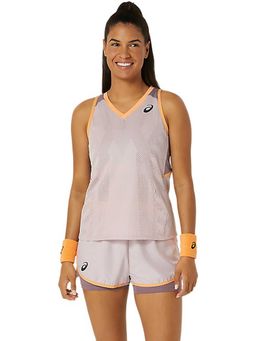 ASICS - Beige Solid Polyester Slim Tank Top
