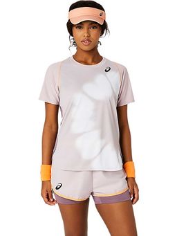 ASICS - Beige Printed Polyester Slim T-Shirt