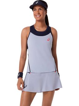 ASICS - Blue Colorblock Polyester Slim Tank Top