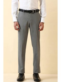 Allen Solly - Men Grey Textured Formal Trouser
