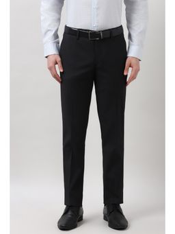 Peter England - Men Black Formal Trouser