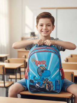 VISMIINTREND - Blue Printed School Bag