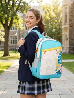 VISMIINTREND - Blue Printed School Bag