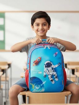 VISMIINTREND - Blue Printed School Bag