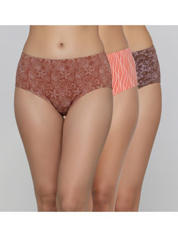 Zivame - Medium Rise Full Coverage Hipster Panty (Pack of 3) - Multicolor