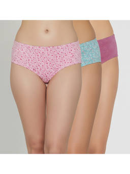 Zivame - Low Rise Full Coverage Hipster Panty (Pack of 3) - Multicolor