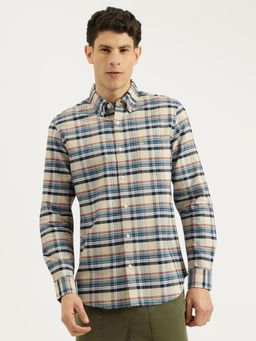 United Colors of Benetton - Men Multi-Color Regular Fit Checkered Shirt