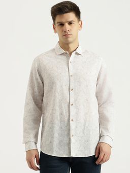 United Colors of Benetton - Men Beige Floral Printed Regular Fit Shirt