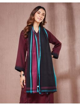 Fabindia - Black Wool Woven Stole