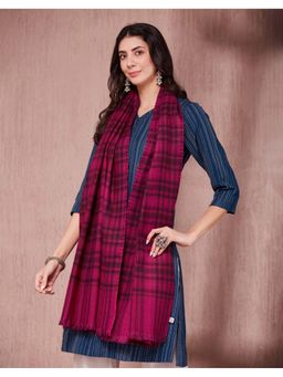 Fabindia - Magenta Wool Stole