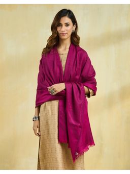 Fabindia - Magenta Wool Shawl
