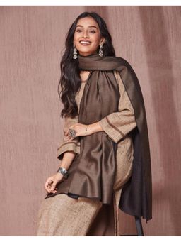 Fabindia - Metallic Wool Blend Stole