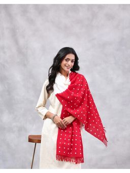 Fabindia - Natural Red Wool Stole