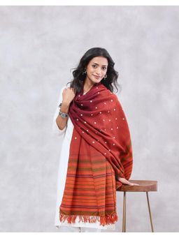 Fabindia - Maroon Wool Shawl