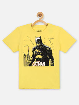 Kidsville - The Batman Printed Yellow Tshirt for Boys