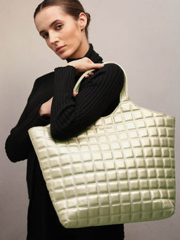 VERO MODA - Women Gold Sew Detail Tote Bag