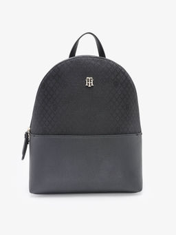Tommy Hilfiger - Women Black Polyester Textured Backpack