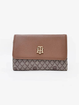 Tommy Hilfiger - Women Brown Polyester Tri-Fold Wallet