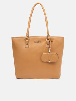 Caprese - Women Mustard Tote Bag with Sunglass Case (L)