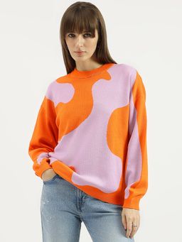 United Colors of Benetton - Round Neck Colorblock Sweater