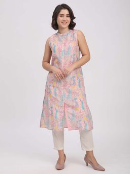 R&B - Women Pink Printed Kurta