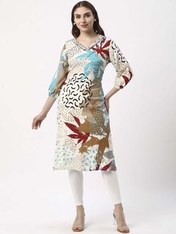 R&B - Women Multi-Color Abstract Printed Kurta