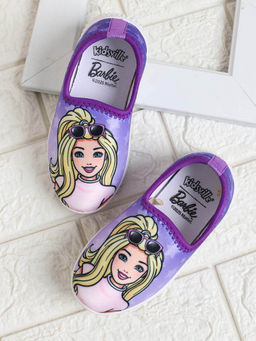 Kidsville - Purple Official Barbie Printed Sneakers For Kids